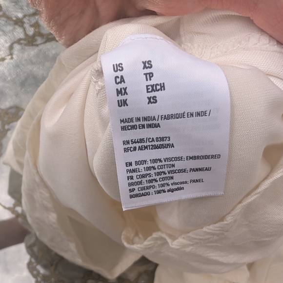 American Eagle Outfitters Cream Lace Mini Dress - Picture 2 of 8